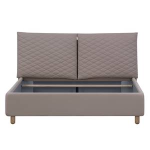 Gestoffeerd bed Versa III Stof Valona: Beige - 160 x 200cm - Geen opbergruimte