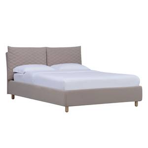 Gestoffeerd bed Versa III Stof Valona: Beige - 160 x 200cm - Geen opbergruimte