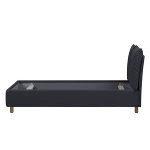 Polsterbett Versa III Stoff Valona: Anthrazit - 90 x 200cm - Kein Bettkasten