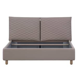 Polsterbett Versa III Stoff Valona: Beige - 90 x 200cm - 1 Bettkasten