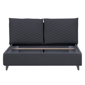 Gestoffeerd bed Versa III Stof Valona: Grijs - 90 x 200cm - 1 opbergruimte - Grijs