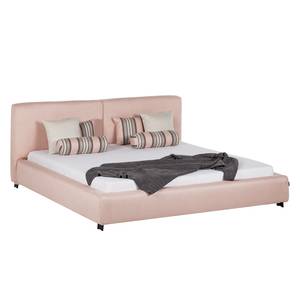 Gestoffeerd bed Vesta I geweven stof - Roze - 180 x 200cm