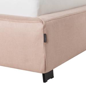 Gestoffeerd bed Vesta I geweven stof - Roze - 180 x 200cm