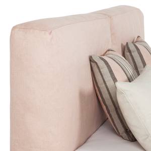 Gestoffeerd bed Vesta I geweven stof - Roze - 180 x 200cm