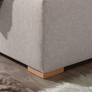 Polsterbett Vitaby Strukturstoff Granit - 160 x 200cm - Mit Lattenrost