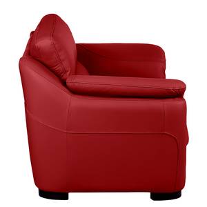 Bankenset Alzira (3-zitsbank, 2-zitsbank en fauteuil) - rood echt leer