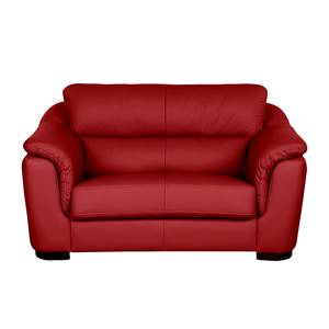 Bankenset Alzira (3-zitsbank, 2-zitsbank en fauteuil) - rood echt leer