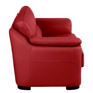 Bankenset Alzira (3-zitsbank, 2-zitsbank en fauteuil) - rood echt leer