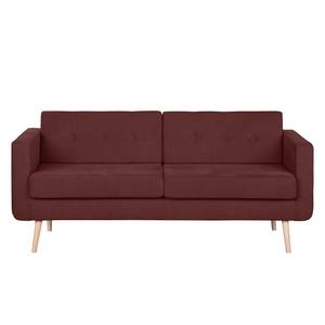 Sofa Croom II (3-Sitzer) Webstoff Weinrot