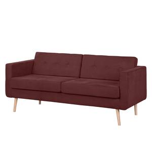 Sofa Croom II (3-Sitzer) Webstoff Weinrot