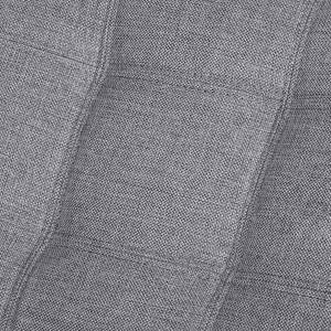 Ensemble de salon Gramat (3 2 1) Imitation cuir / Tissu structuré Blanc Gris