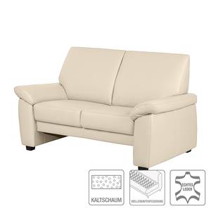 Bankenset Grimsby (3-zitsbank, 2-zitsbank en fauteuil) - beige echt leer