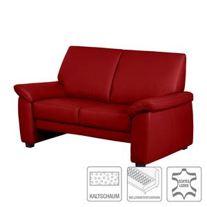 Bankenset Grimsby (3-zitsbank, 2-zitsbank en fauteuil) - rood echt leer