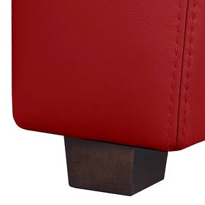 Bankenset Grimsby (3-zitsbank, 2-zitsbank en fauteuil) - rood echt leer