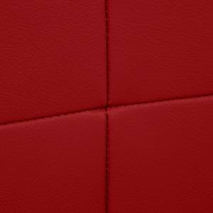 Bankenset Grimsby (3-zitsbank, 2-zitsbank en fauteuil) - rood echt leer