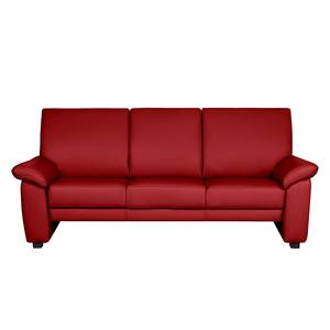 Bankenset Grimsby (3-zitsbank, 2-zitsbank en fauteuil) - rood echt leer