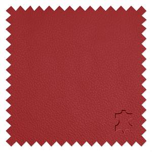 Bankenset Longford (3-zitsbank, 2-zitsbank en fauteuil) - rood echt leer