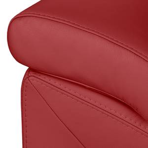 Bankenset Longford (3-zitsbank, 2-zitsbank en fauteuil) - rood echt leer