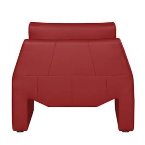 Canapé panoramique Longford (3 2 - 1) - Cuir véritable rouge