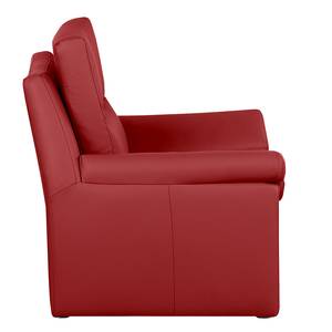 Bankenset Longford (3-zitsbank, 2-zitsbank en fauteuil) - rood echt leer