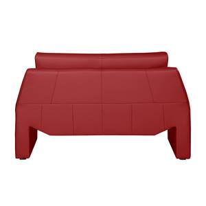 Bankenset Longford (3-zitsbank, 2-zitsbank en fauteuil) - rood echt leer