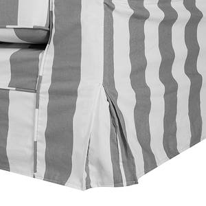 Canapé panoramique Louanne (3 -2 -1) Tissu gris à rayures