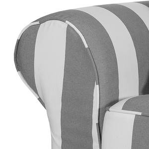 Canapé panoramique Louanne (3 -2 -1) Tissu gris à rayures