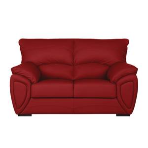 Bankenset Luzzi (3-zitsbank, 2-zitsbank en fauteuil) - rood echt leer