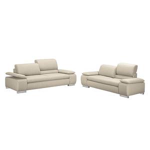 Meubelset Masca (3 & 2-zitsbank) beige geweven stof