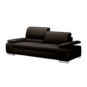 Set di divani imbottiti Masca 3 e 2 sedute - Tessuto Marrone-Nero