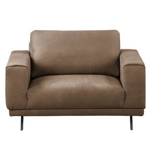 Fauteuil Ramilia Aspect cuir vieilli - Gris congo