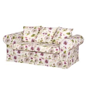 Bankstellen Summer Romance (3-zitsbank, (3-zitsbank, 2-zitsbank en fauteuil) - geweven stof - beige - gebloemd