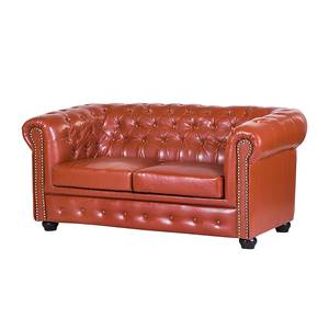 Gestoffeerde meubelset Mallow (3-zitsbank, 2-zitsbank en fauteuil) - bruin kunstleer