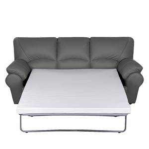 Set di divani imbottiti Torsby modulo a 3, 2 e 1 sedute - Vera pelle Color antracite