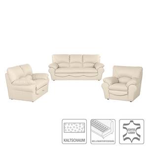 Canapé panoramique Torsby (3 2 - 1) - Cuir véritable beige