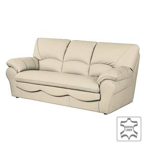 Bankenset Longford (3-zitsbank, 2-zitsbank en fauteuil) - taupe echt leer