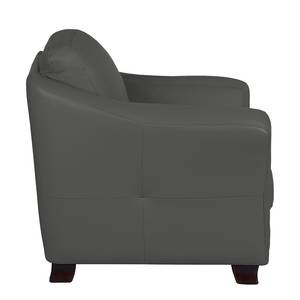 Bankenset Toucy (3-zitsbank, 2-zitsbank en fauteuil) - antracietkleurig leer