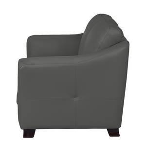 Bankenset Toucy (3-zitsbank, 2-zitsbank en fauteuil) - antracietkleurig leer