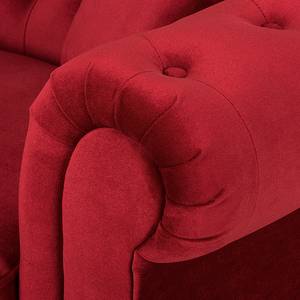 Ensemble de salon Upperclass Velours Avec coussins - Rouge