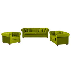 Ensemble de salon Upperclass Velours Avec coussins - Vert