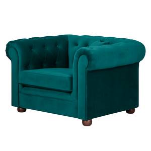 Gestoffeerde meubelset Upperclass fuweel met kussen - Turquoise