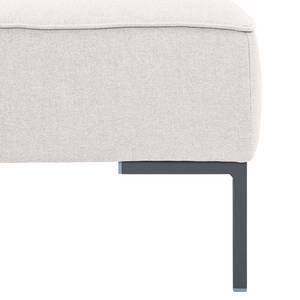 Gestoffeerde hocker Ampio geweven stof Stof Floreana: Beige - Grijs