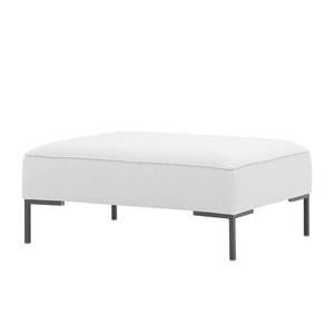 Repose-pieds Ampio Tissu Tissu Floreana : Blanc - Gris