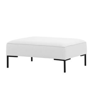 Repose-pieds Ampio Tissu Tissu Floreana : Blanc - Noir