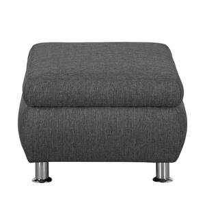 Pouf repose-pieds Belzoni Tissu - Anthracite