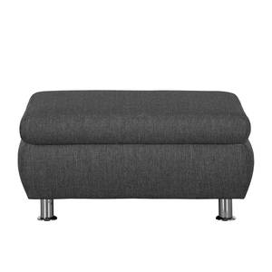 Pouf repose-pieds Belzoni Tissu - Anthracite