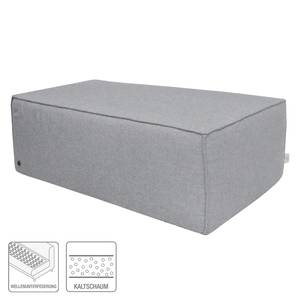 Pouf repose-pieds Big Cube Tissu structuré - Tissu TBO : 29 moody grey