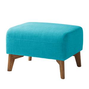 Gestoffeerde hocker Bora II geweven stof Geweven stof Anda II: Turquoise