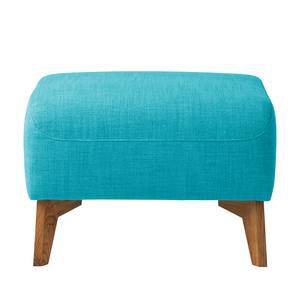 Gestoffeerde hocker Bora II geweven stof Geweven stof Anda II: Turquoise