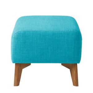 Gestoffeerde hocker Bora II geweven stof Geweven stof Anda II: Turquoise